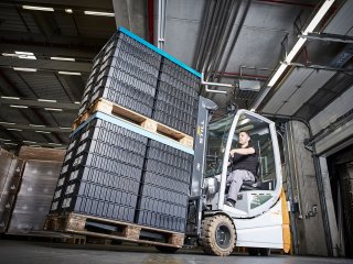 Forklift driver from avitea Industrieservice Logistik