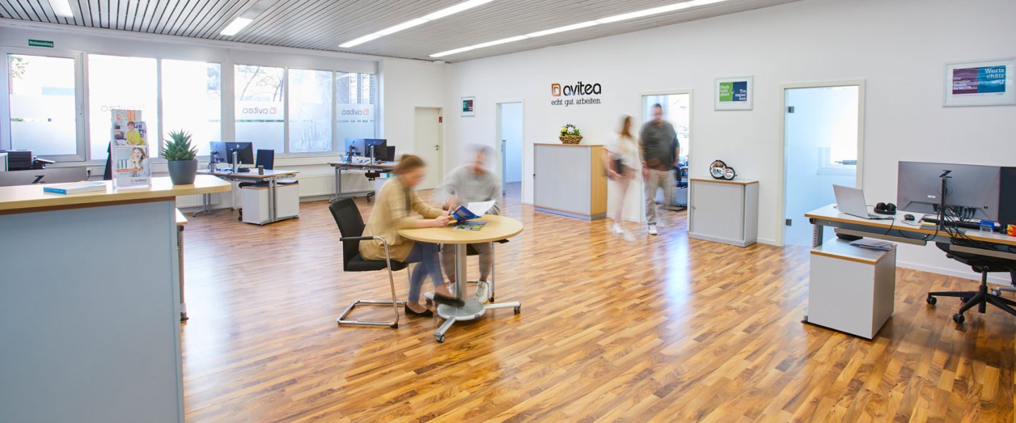 Innenansicht der avitea-Niederlassung in Hamm