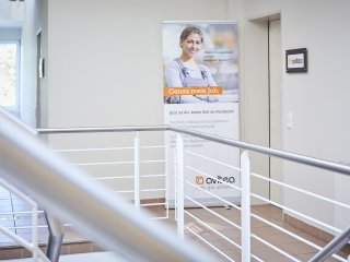 avitea hallway with Exactly My Job display in Paderborn